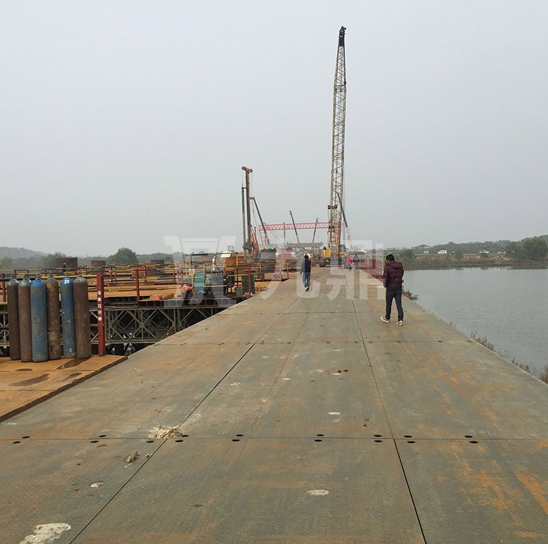 武漢市政路橋-天河機場S9標(biāo)段5鋼棧橋