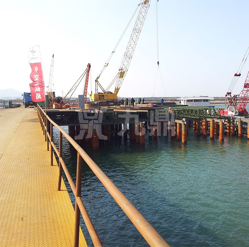 中交三航威海青榮城際公路雙島港特大橋鋼平臺